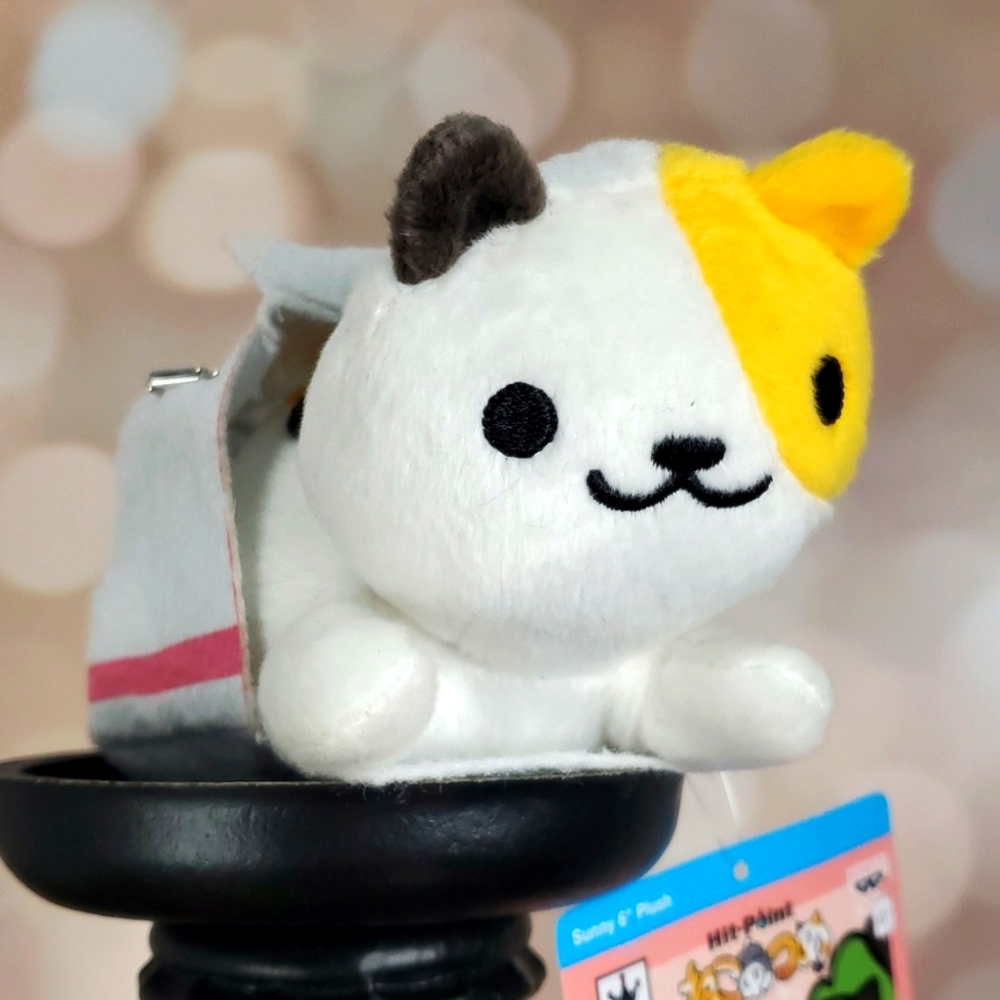 Neko Atsume Kitty Collector Sunny Kawaii Kitty Mini Plush Keychain